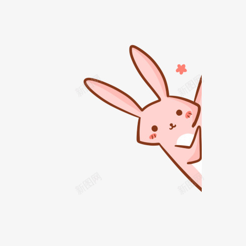 手绘兔子png免抠素材_新图网 https://ixintu.com 兔子 动物 矢量装饰 装饰 装饰画