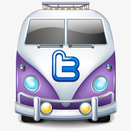 推特车公共汽车TwitterIcons图标图标