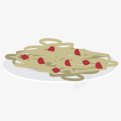 扁平化炒面炒面高清图片
