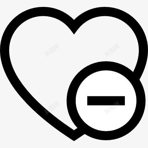 心图标png_新图网 https://ixintu.com 减率 删除标志 喜爱 形状 心 最喜欢的