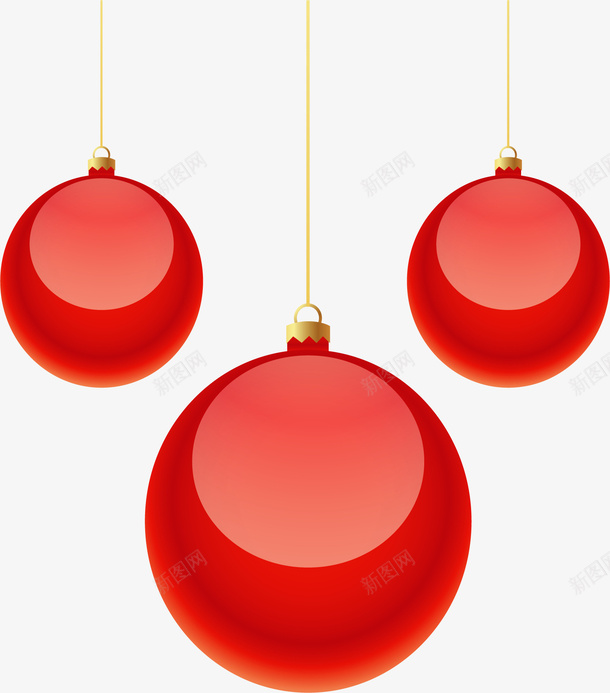红色的圣诞节圣诞球矢量图ai免抠素材_新图网 https://ixintu.com 圣诞快乐 圣诞球 圣诞节 圣诞节快乐 矢量png 红色圣诞球 矢量图