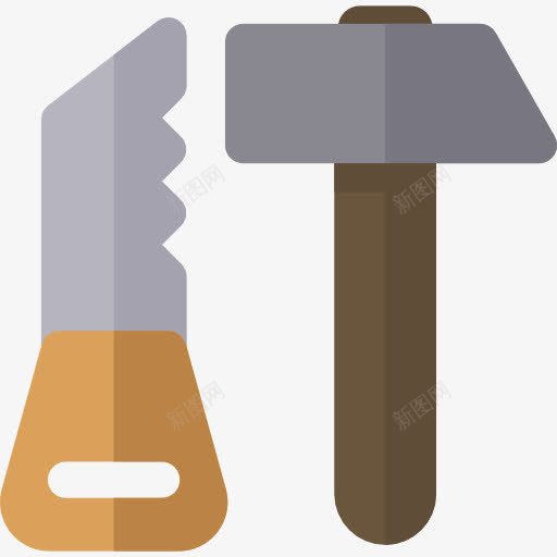 工具图标png_新图网 https://ixintu.com 工具 工具和用具 木工 木工刀具 锤子 锯