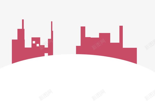 高楼大厦png免抠素材_新图网 https://ixintu.com 大厦 楼 红色