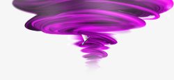紫色卡通电商旋风素材
