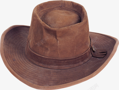 褐牛仔帽png免抠素材_新图网 https://ixintu.com 帽子 牛仔 皮帽 褐色