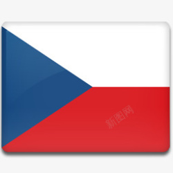 czech捷克国旗图标高清图片