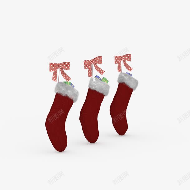 红色圣诞袜片png免抠素材_新图网 https://ixintu.com 圣诞节PNG图片 圣诞节元素 圣诞节装饰 圣诞节高清图