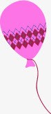 粉色气球卡通海报素材