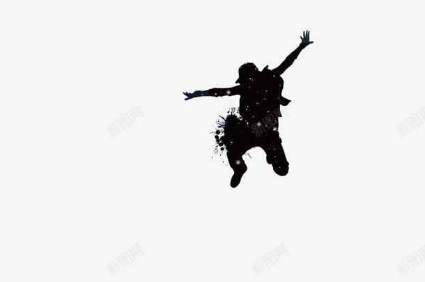疯狂的舞者png免抠素材_新图网 https://ixintu.com 舞者 设计 跳舞 音乐 黑白