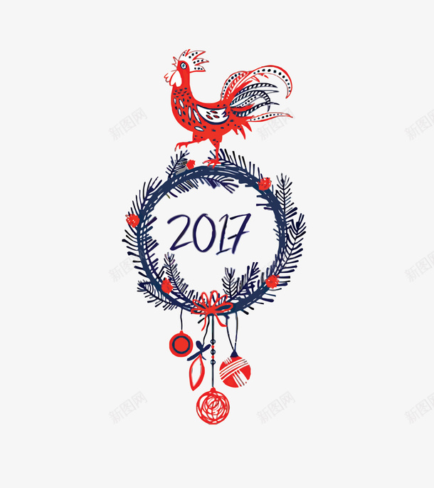 2017新年矢量图ai免抠素材_新图网 https://ixintu.com 2017 新年 素材 矢量图