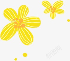 手绘创意合成黄色的花卉png免抠素材_新图网 https://ixintu.com 创意 合成 花卉 黄色