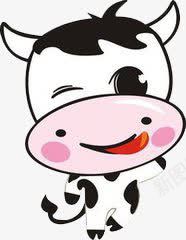 卡通小牛png免抠素材_新图网 https://ixintu.com 动物 卡通 可爱 小牛