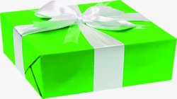 绿色礼盒圣诞展架素材