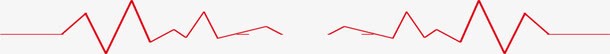 红色起伏线条效果png免抠素材_新图网 https://ixintu.com 效果 红色 线条 设计 起伏