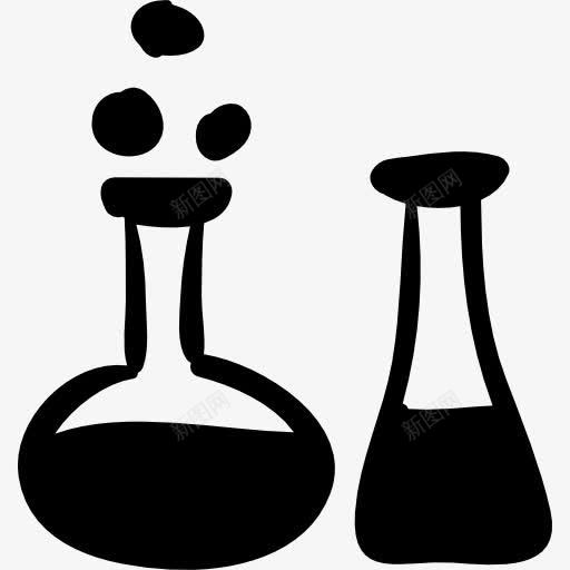 瓶中的液体手绘工具图标png_新图网 https://ixintu.com 容器 工具 手绘 教育 液体 瓶 科学