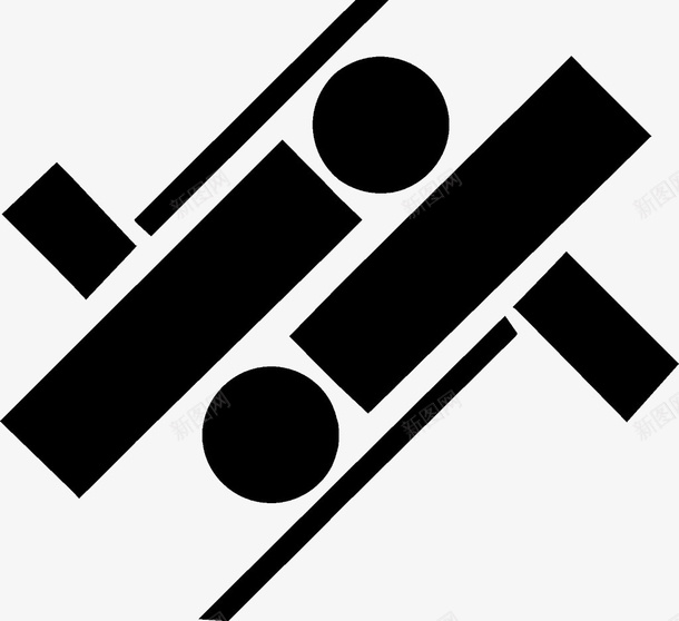 黑色几何图形LOGO图标png_新图网 https://ixintu.com logo 几何图形 黑色
