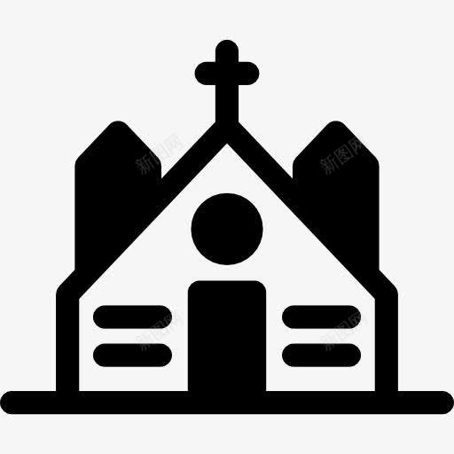 教堂屋顶上的十字架图标png_新图网 https://ixintu.com 基督 基督教 宗教 建筑