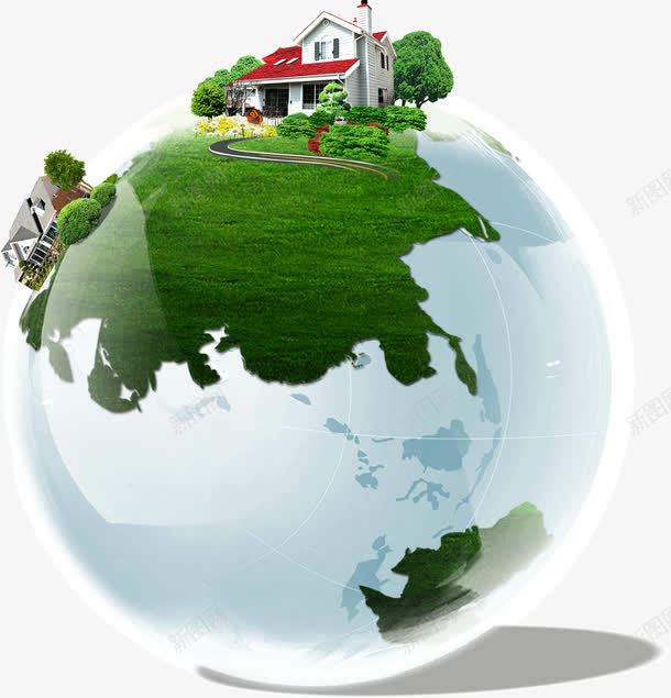 绿色地球PSD概念png免抠素材_新图网 https://ixintu.com PSD 地球 概念 绿色 设计