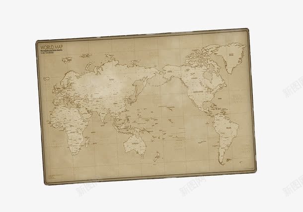 地图png免抠素材_新图网 https://ixintu.com 地图 复古 纸