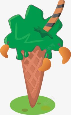 冰淇淋桔树素材