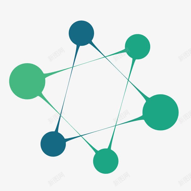 商务绿色连接网络png免抠素材_新图网 https://ixintu.com 商务 绿色 连接符 连接网络