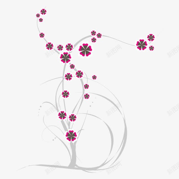 创意花朵png免抠素材_新图网 https://ixintu.com 创意花朵 线条 花 花儿 花卉