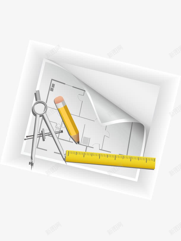 卡通工具测量标签png免抠素材_新图网 https://ixintu.com 卡通工具 标签 测量