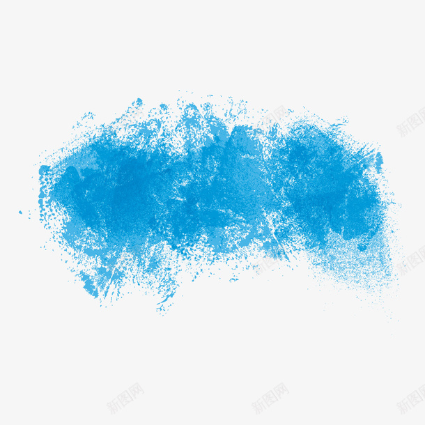 蓝色水彩装饰矢量图ai免抠素材_新图网 https://ixintu.com 水彩 水彩装饰 蓝色水彩 矢量图