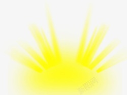 黄色卡通创意太阳素材