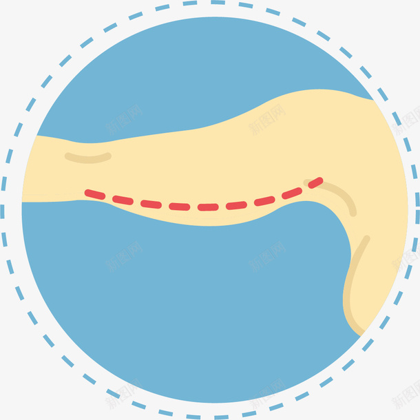 赘肉提拉整形手术图标png_新图网 https://ixintu.com LOGO 卡通整形 扁平风格 手术 整形手术图标 赘肉提拉