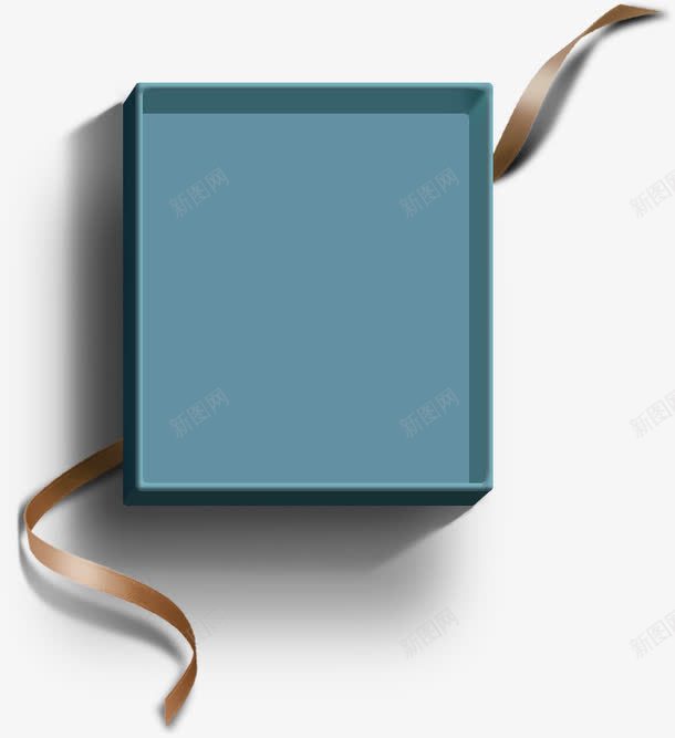 蓝色清新包装盒装饰图案png免抠素材_新图网 https://ixintu.com 免抠PNG 包装盒 清新 蓝色 装饰图案