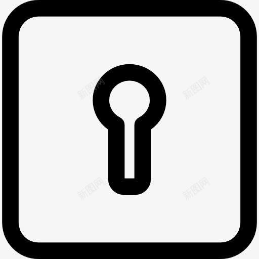 小孔图标png_新图网 https://ixintu.com 安全挂锁 密码 访问密钥