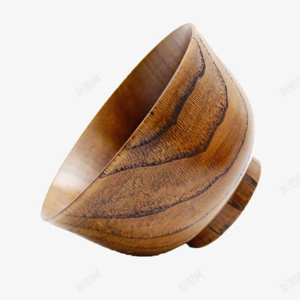 棕色木碗png免抠素材_新图网 https://ixintu.com 产品实物 实木 实木碗 碗 饭碗