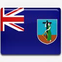 蒙特塞拉特岛国旗国国家标志图标图标