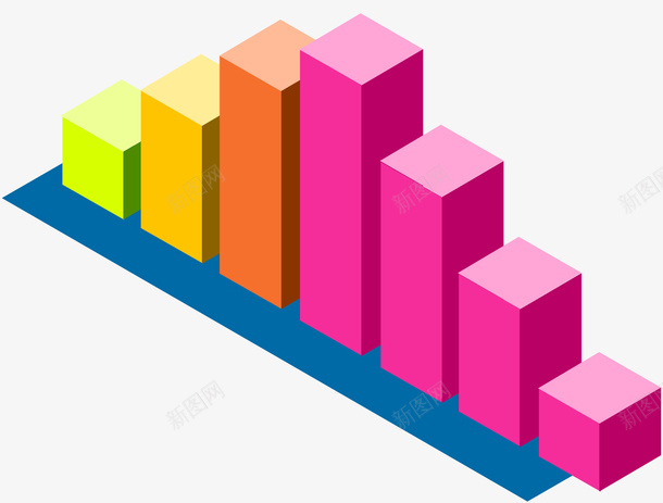 立体矩形图数据图表矢量图ai免抠素材_新图网 https://ixintu.com PPT 数据图表 矢量矩形图 矩形图 立体矩形图 矢量图