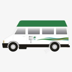 绿色运输车质感绿色商务运输车高清图片