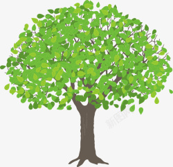绿色清新春季树木素材