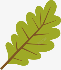 绿色树叶子矢量图素材