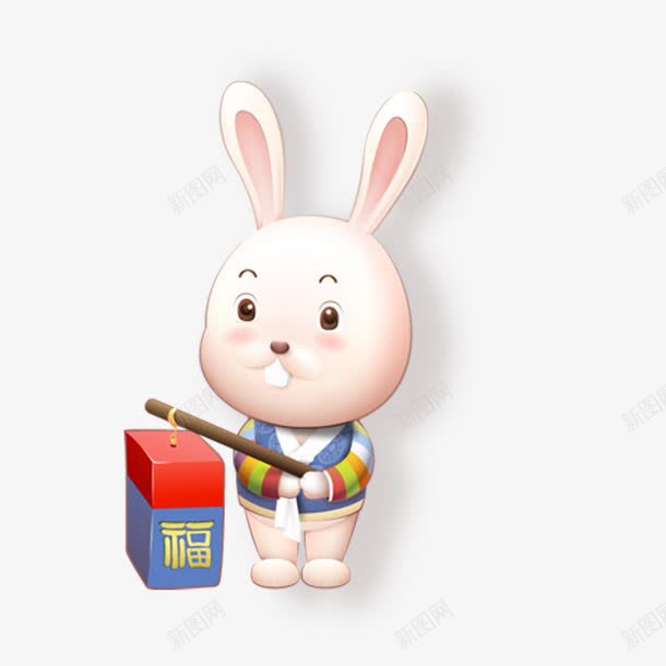 可爱小兔子png免抠素材_新图网 https://ixintu.com 兔子 卡通 可爱 可爱小兔子 唯美小兔子 大门牙 手绘 灯笼