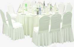 酒店餐厅白色的座位素材
