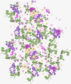 紫色花卉迎宾水牌素材