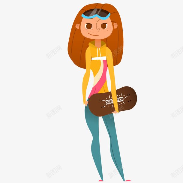小女孩和滑板车png免抠素材_新图网 https://ixintu.com png图形 png装饰 卡通 小女孩 滑板车 装饰