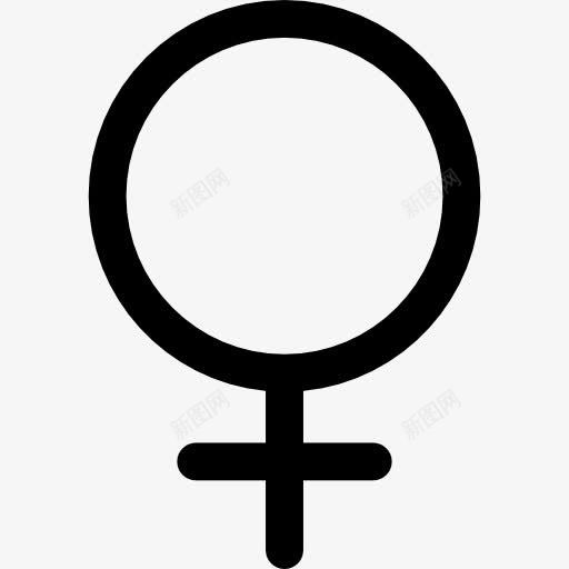 女图标png_新图网 https://ixintu.com femenine 女人 女孩 形状 性别 符号 金星