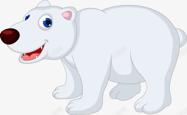 卡通熊png免抠素材_新图网 https://ixintu.com 动物 动物插画 北极熊 卡通动物 插画