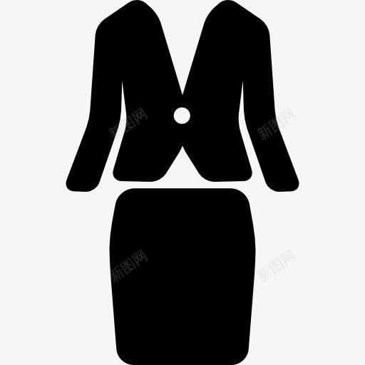 女西服图标png_新图网 https://ixintu.com femenine 夹克 女人 时尚 服装