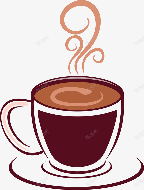 热咖啡png免抠素材_新图网 https://ixintu.com 可爱 咖啡 咖啡杯 咖啡香气 手绘 杯子 饮料 香气