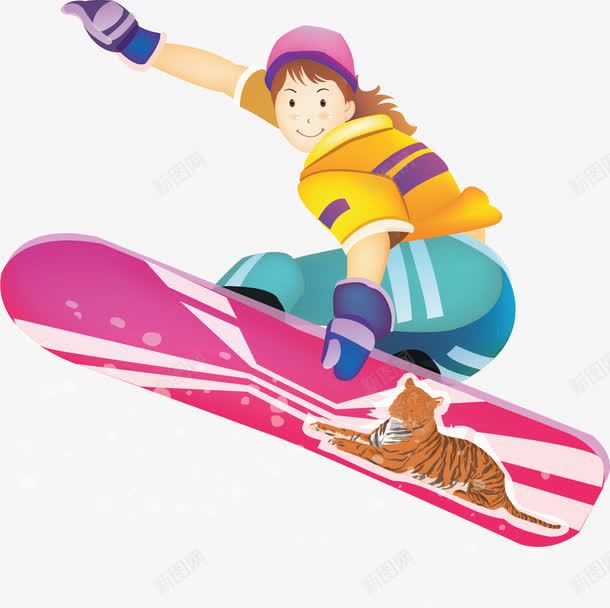 滑雪运动png免抠素材_新图网 https://ixintu.com 免费素材 校运会 滑雪 素材 运动
