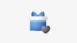 鍟嗗姟鐢蜂汉蓝色礼物盒高清图片