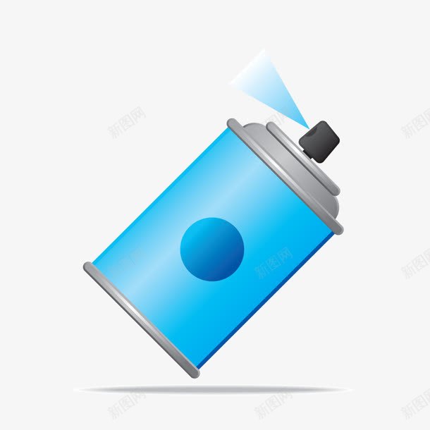 蓝色喷雾剂png免抠素材_新图网 https://ixintu.com 喷雾剂 素材 蓝色 蓝色喷雾