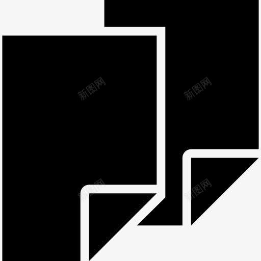 两黑纸的符号图标png_新图网 https://ixintu.com 两 夫妇 床单 接口 符号 纸 表 酷的图标 黑色